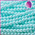 whole sale colorful 12mm immitation pearl ABS round plastic beads chain for Jewelry christmas